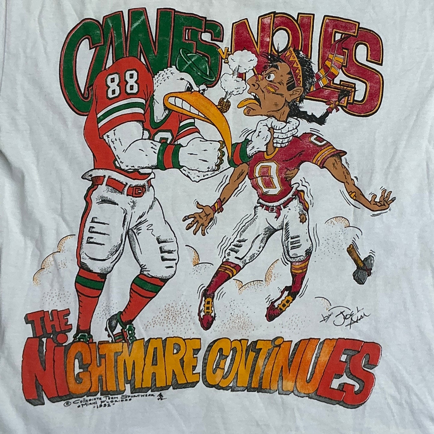 The Nightmare Continues - Wide Right II Tee - L