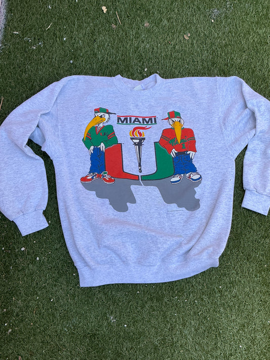 Double Trouble Swaggy Ibis Crewneck - L